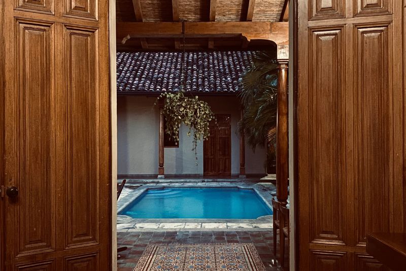 Image of a pool at a hotel in Nicaragua.